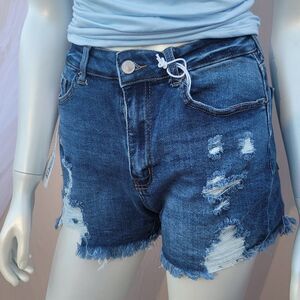 Distressed High waisted Shorts
